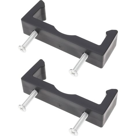 Lot de 2 boucles fixes avec vis et écrous compatibles avec chariot pliable pour camping, plage, jardin, pêche (1/5)