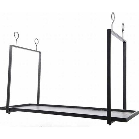 PENSILE FERRO 120X43X80 NERO APPENDIBILE