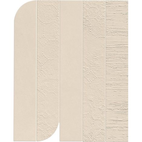 Carrelage effet Béton 3D Brun Sable Mix 50x40,5x0,85 cm Mat Benzaro - Mur intérieur (vendu par carton de 1,22 m²) - RO'MA CARRELAGE