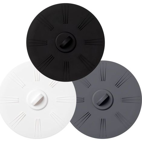 3 Pièces Bouchon Baignoire,  15CM Silicone Bouchon Evier Cuisine, Universel Ventouse Baignoire Silicone, Bouche Evier pour Les Cuisines, Salles
