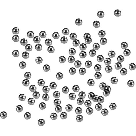 Billes d'agitateur de Peinture Acrylique pour Modèle,100 PCS Billes Acier Boules de Mélange en Acier Inoxydable 304 Modèle de Mélangeur de Peinture Boules 5,5mm (1/5)