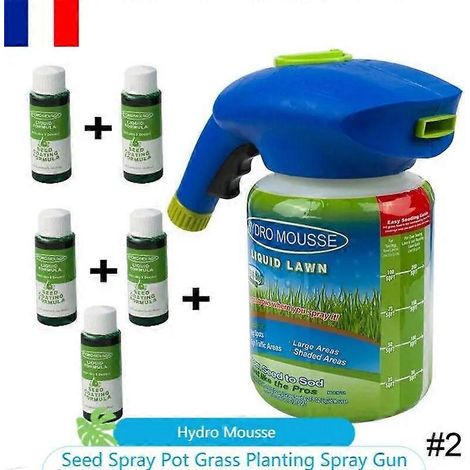 Pulvérisateur de gazon liquide pour semences hydro-semences, mousse pour l'entretien du gazon domestique Bdliv (1/4)