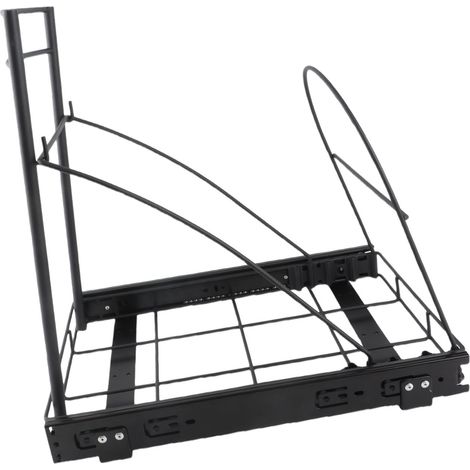 Ausziehbarer Mülleimerhalter, robust, verstellbar, geräuscharm, mit ausziehbarer Schiene für die Küche (1/5)