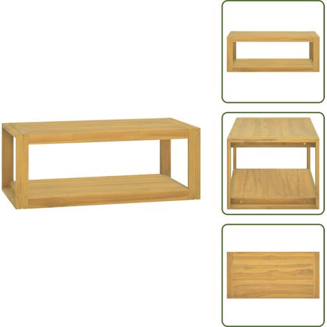 Mobile in legno - vidaXL Mobile da Bagno a Parete 90x45x35 cm in Legno Massello di Teak -