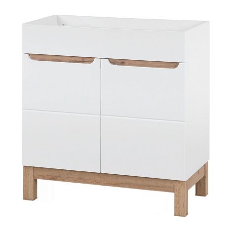 Meuble sous vasque - 80 x 45 x 85 cm - Cintra White - Livraison gratuite (1/5)