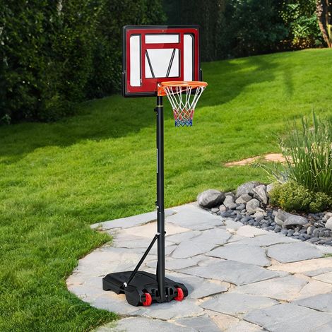 Panier de basket réglable de 160 à 210 cm 75 x 45 x 261 cm (1/5)