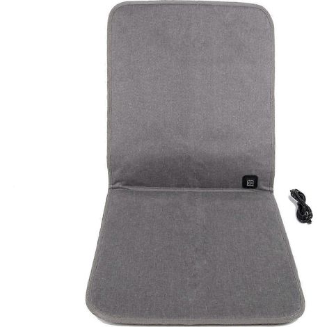 Coussin chauffant pour siège de bureau, 43 x 90 cm, avec câble USB, chauffage rapide électrique, idéal pour l'hiver. (1/5)