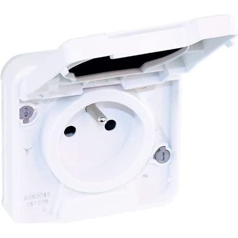Presa elettrica Eur Ohm Oxxo incasso bianco IP55