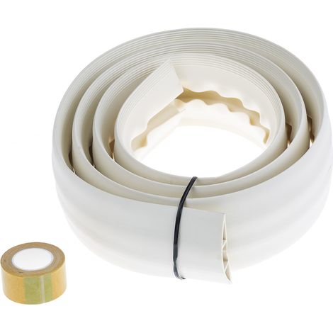 Protège câble RS PRO, Ø interne: 19mm 19 x 10.9mm, long.: 1.83m, larg.: 66 mm, PVC Blanc ( Prix pour 1 )