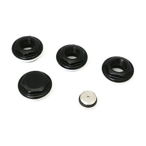 KIT 2 RIDUZIONI DX SX PER RADIATORI TUBOLARI ARDESIA 1x1/2 Nero