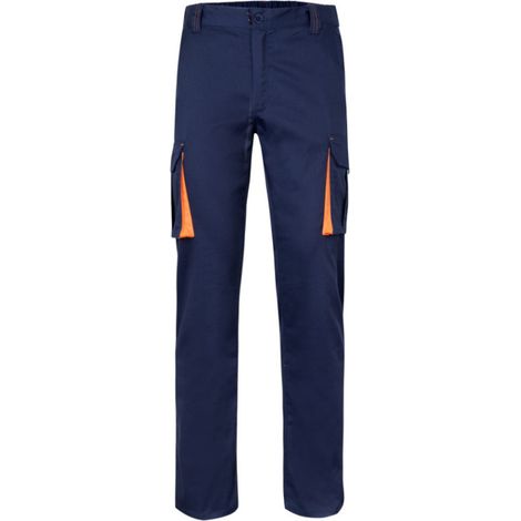 PANTALON STRETCH A. NAVY/NARANJA T/46 (1/5)
