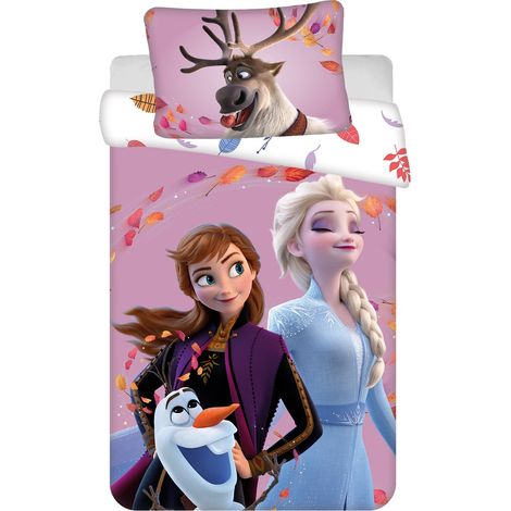 Disney Frozen Kinder Bettwäsche – Bettbezug 100x135 cm & Kissenbezug 40x60 cm (1/5)