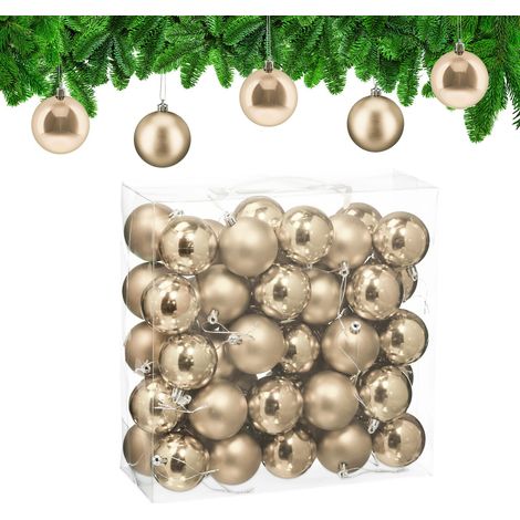 Christmas Tree Baubles Set, 50 Pieces, Matte & Glossy (1/5)
