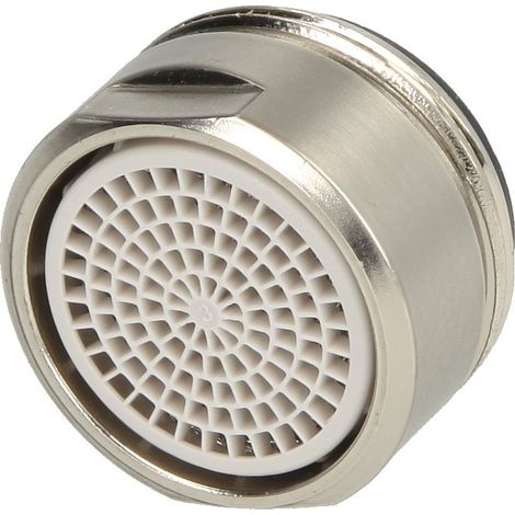 Mousseur turbolateur, aspiration d’air M 24 x 1 FM, LongLife, aspect inox