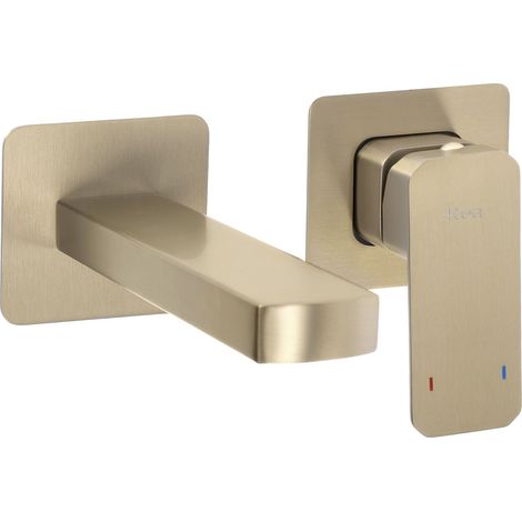 CONCEALED WASHBASIN TAP REA ARLO BRUSH GOLD