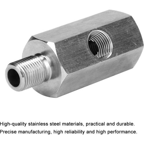 Adaptateur de Manomètre d'Huile 1/8 NPT Femelle BSPP BSP Mâle et Femelle en T (1/5)