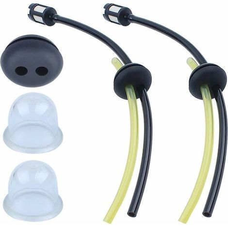 Kraftstoffschlauch-Set für Honda GX31, GX35, GX25 und GX22 Freischneider, Universal-Kraftstoffschläuche + Kraftstofffilter + Dichtungen + Primerpumpe, Motorzubehör