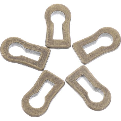 Lot de 10 cache-serrures en alliage zinc antique pour commodes et (1/5)