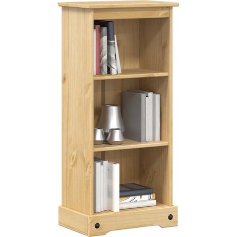 vidaXL Libreria Corona 46x29x100 cm in Legno Massello di Pino