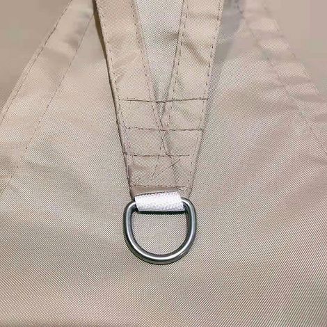 Voile d&aposombrage triangulaire kaki imperméable, voile de jardin 5x5x7m, auvent de protection solaire et UV avec accessoires (1/5)