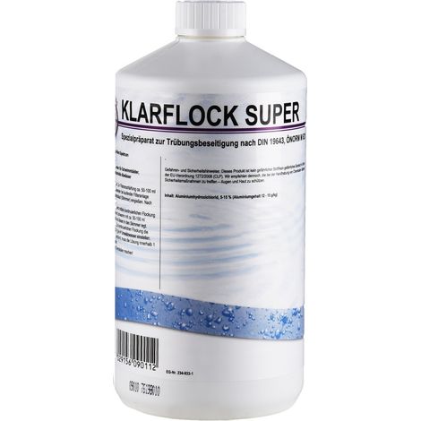 Chemoform Flockfix flüssig 1 l Flockungsmittel für kristallklares Poolwasser (1/2)