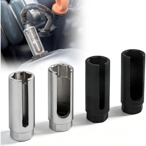 Oxygen Sensor Sockets with Side Cut Out for Cable 4 Packs: 22mm Oxygen Sensor Socket 1/2" Crank Lambda Probes for Most Cars to Prevent (1/5)