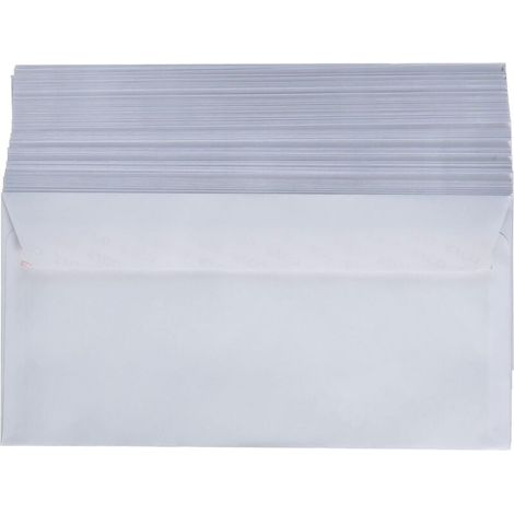 Pack of 100 windowless envelopes, C5/6 format, white MUMU (1/4)