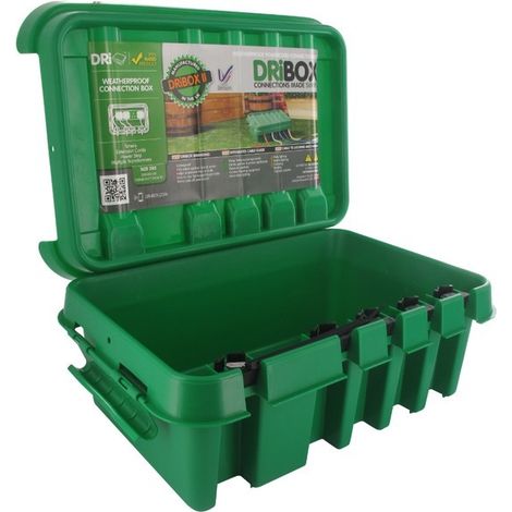 Boîte de dérivation étanche IP55 – Dimensions 285 x 150 x 110mm – Pour connexions électriques en extérieur – Couleur noir ou vert