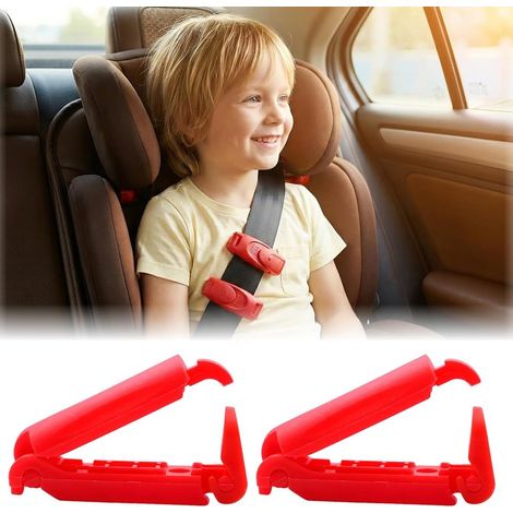 2 Pince Ceinture de Securite Voiture, Pince de Fixation pour Ceinture de Securite Auto, Clip de Reglage pour Voyage Enfants et Adultes, Accessoire Auto Universel (1/5)