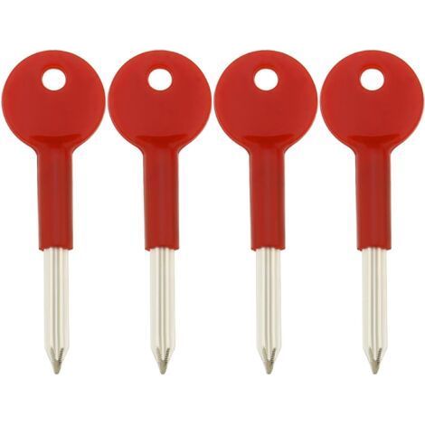 Chiavi a brugola per supporti di sicurezza per serrature di porte e finestre, chiave a stella di ricambio da 8 cm di lunghezza, ferramenta per porte e finestre in lega di zinco (1/4)