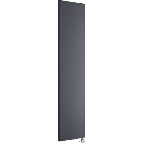 Milano Riso Electric Anthracite Flat Panel Vertical Radiator - 1800mm x 400mm (1/5)