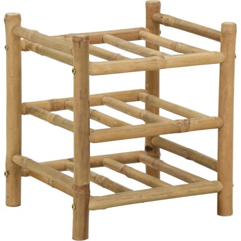 Wine Rack Natural 32.5 x 29.5 x 36 cm Bamboo vidaXL (1/5)