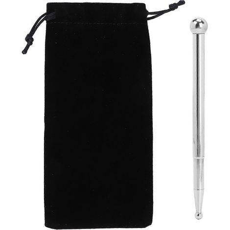 Manueller Akupunkturstift aus Edelstahl für Tiefengewebsmassage, geeignet für Heimstudios und Kosmetikstudios, SilverYMMR (1/5)