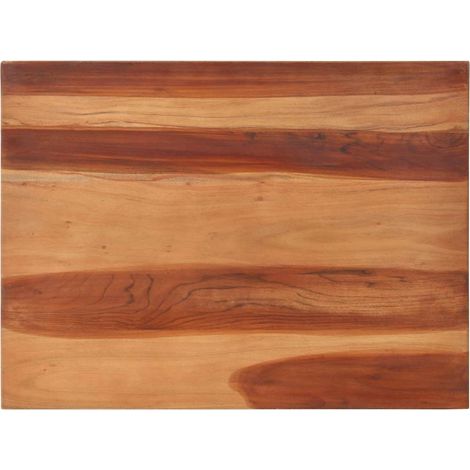 Dessus de table-Plateau de Table de Remplacement bois massif d'acacia 25-27 mm 60x80 cm 464202 (1/5)