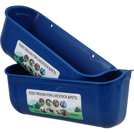 2pièces Mangeoire pour Poulets Distributeur De Nourriture Usage Quotidien Abreuvoir pour Poulets Récipient pour Aliments Bol pour Nourriture pour Volailles pour Cage (1/5)
