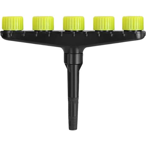 Ugello per irrigazione da giardino con atomizzatore agricolo, strumento per irrigazione a spruzzo, volume d'acqua regolabile (5 teste) (1/5)