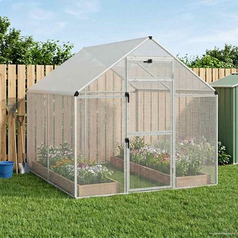 vidaXL  Bird Cage  Silver 181.5 x 221 x 173.5 cm Welded Wire Mesh