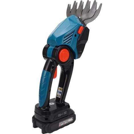 Taille-haie sans fil 21 V, 22 000 tr/min, kit de taille-haie électrique portatif avec batterie 1,5 Ah et prise européenne. (1/5)
