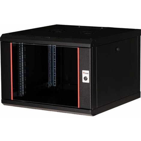 Equip Netzwerkschrank 19` 07U 600x600mm Glastür schwarz