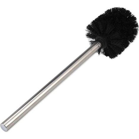 Brosse de toilette avec manche, noire (1/5)