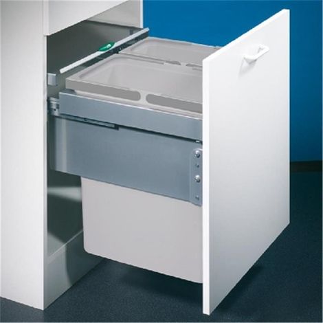 Naber Cox® Base 460 S/500-2, Abfallsammler für Frontauszüge, hellgrau (1/3)