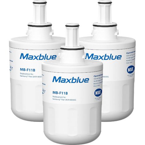 Maxblue DA29-00003G Filtre à Eau pour Samsung® Aqua Pure Plus DA29-00003G, DA29-00003B, DA29-00003A, DA97-06317A, DA61-00159A, HAFCU1/XAA, HAFIN2/EXP, APP100, WSS-1, WF289, Forfait Peut Varier (3) (1/5)