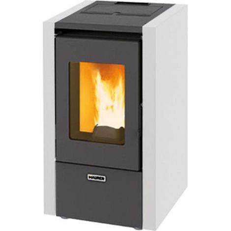 STUFA PELLET 6,15KW MAURER """MIGNON 6W""" BIANCA
