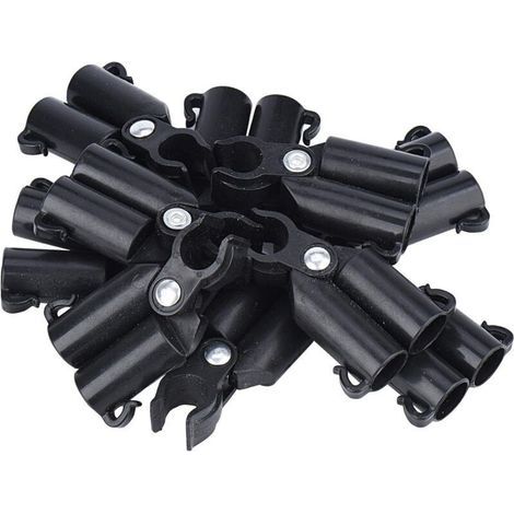 Connecteurs de soutien pour tuteurs jardin – Lot de 10 pinces réglables en rotin, diamètre 8 mm, pour treillis végétaux, tomates et vergers (1/4)
