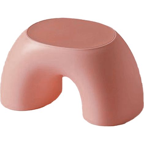 Tabouret enfant en plastique antidérapant, marchepied multifonctionnel rose pour salle de bain (1/5)