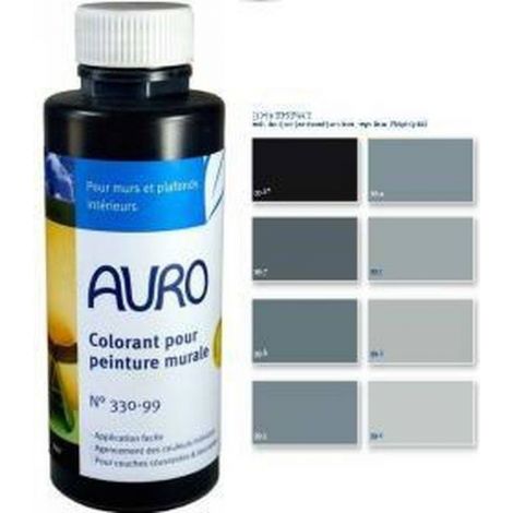 Colorant pour peinture blanche AURO n°330, Noire -