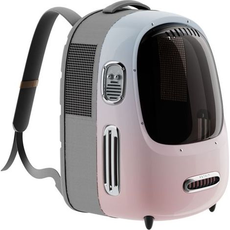 PetKit Breezy 2.0 Haustier-Reiserucksack (Pink)