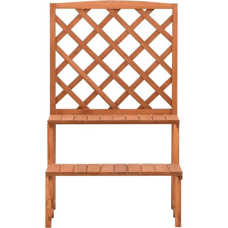Maison Exclusive - Blumentreppe mit Rankgitter 70x42x115 cm Massi (1/5)