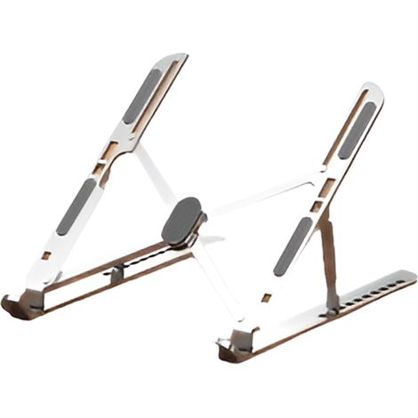 Support pour ordinateur portable réglable en alliage d'aluminium pour une utilisation à domicile et au quotidien, support
