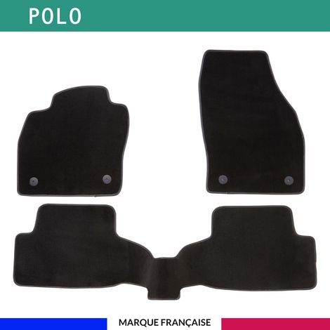 Tapis de voiture - Sur Mesure pour POLO (dès 2017) - 3 pièces - Tapis de sol antidérapant pour automobile (1/4)
